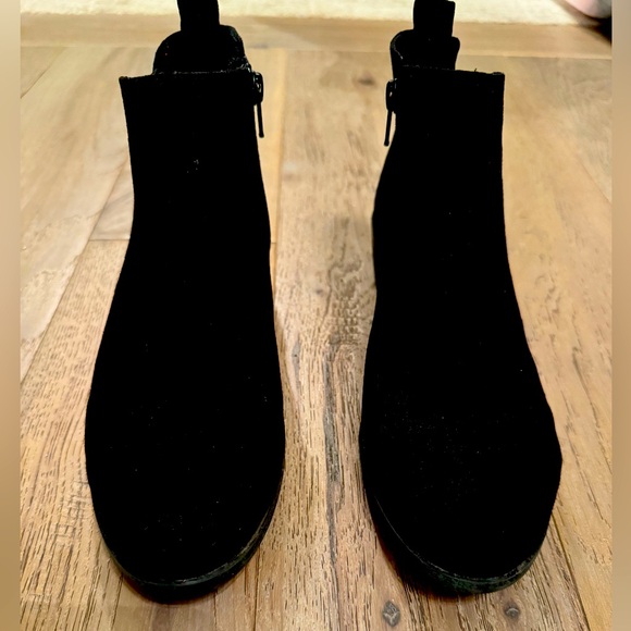 Kohls black ankle boot wedges - Picture 2 of 5